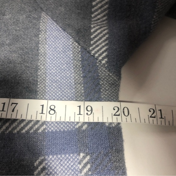 Parkhurst Open Front Plaid Cardigan, size S - Picture 9 of 10